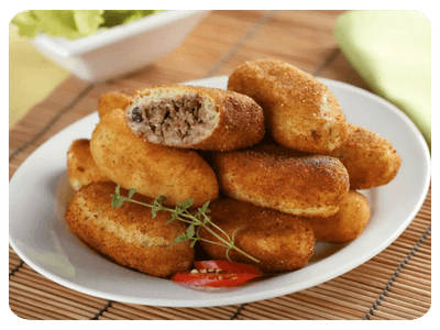 BOLINHO DE BATATA COM CARNE MOÍDA